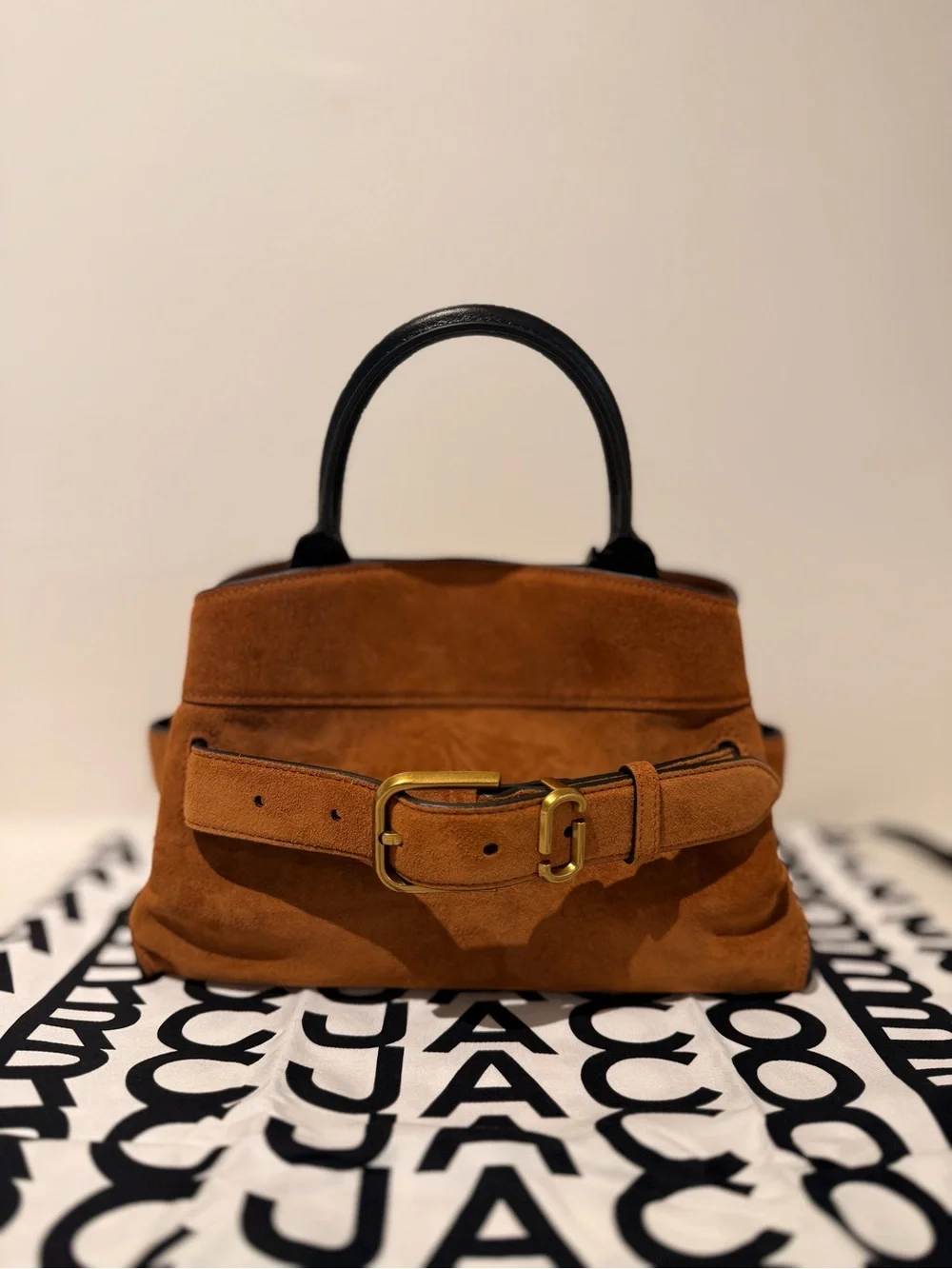 NWT Marc Jacobs suede THE DAKOTA SMALL SATCHEL- copper